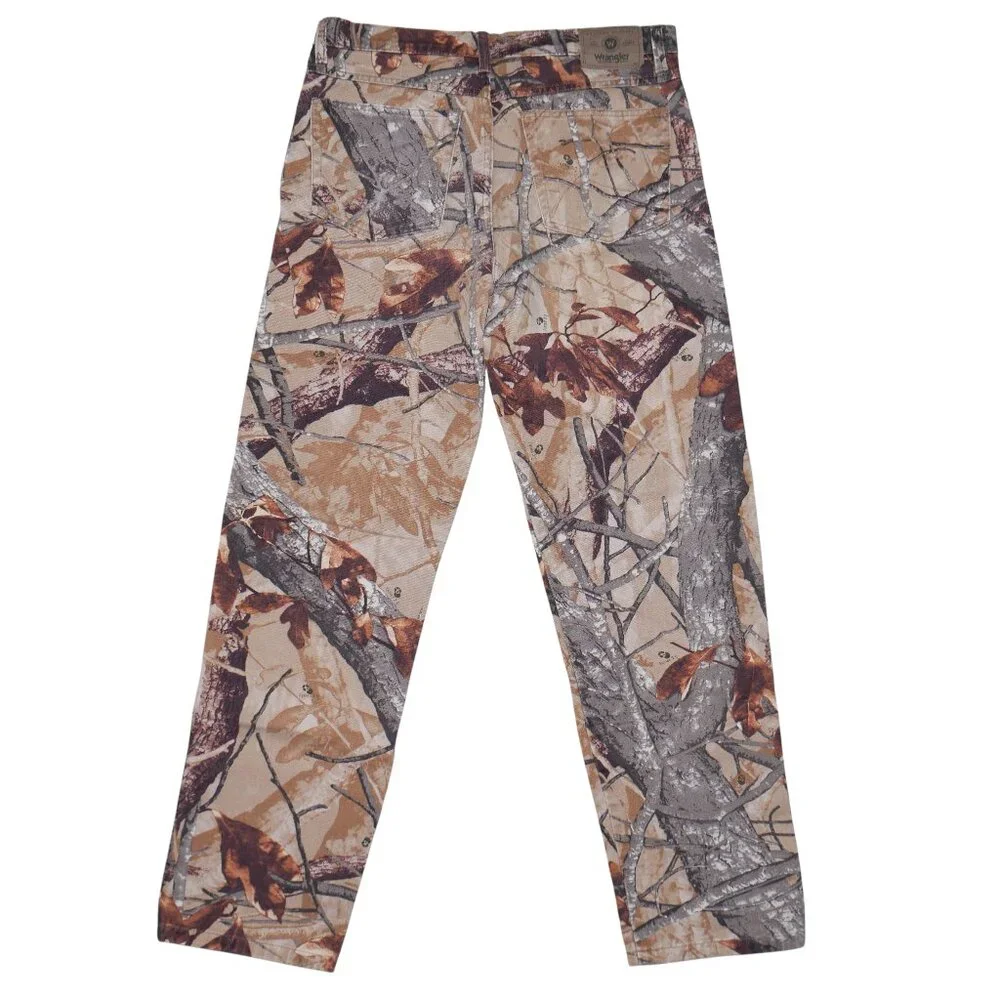Wrangler Double Knee Woodland Camo 32x34 Jeans Mens Fusion 3D Hunting Pants